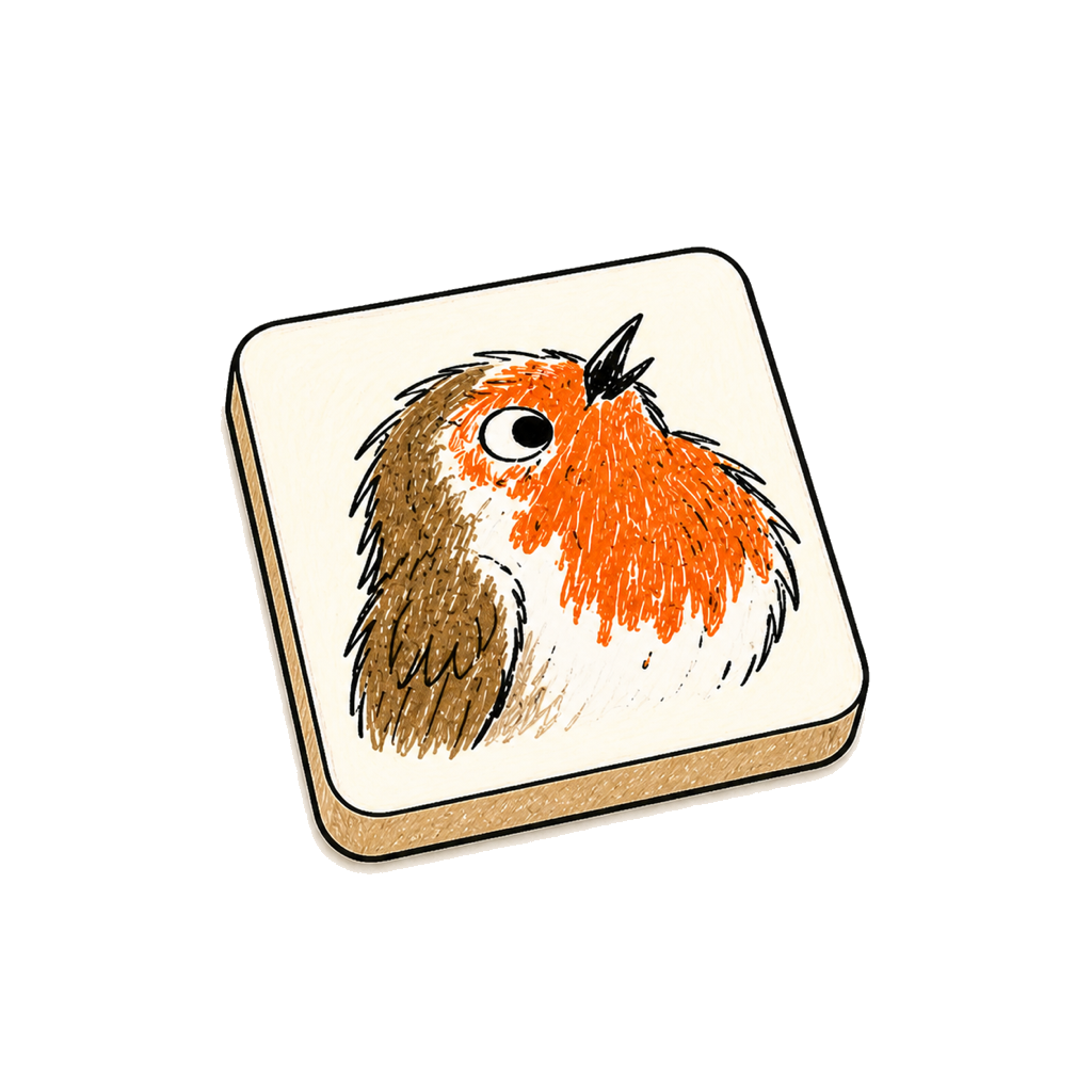 Pembroke Games TileMatch app icon showing a robin with illustrated tiles